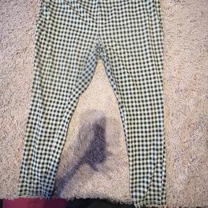 Terra & Sky Black and White Gingham Leggings - 2X